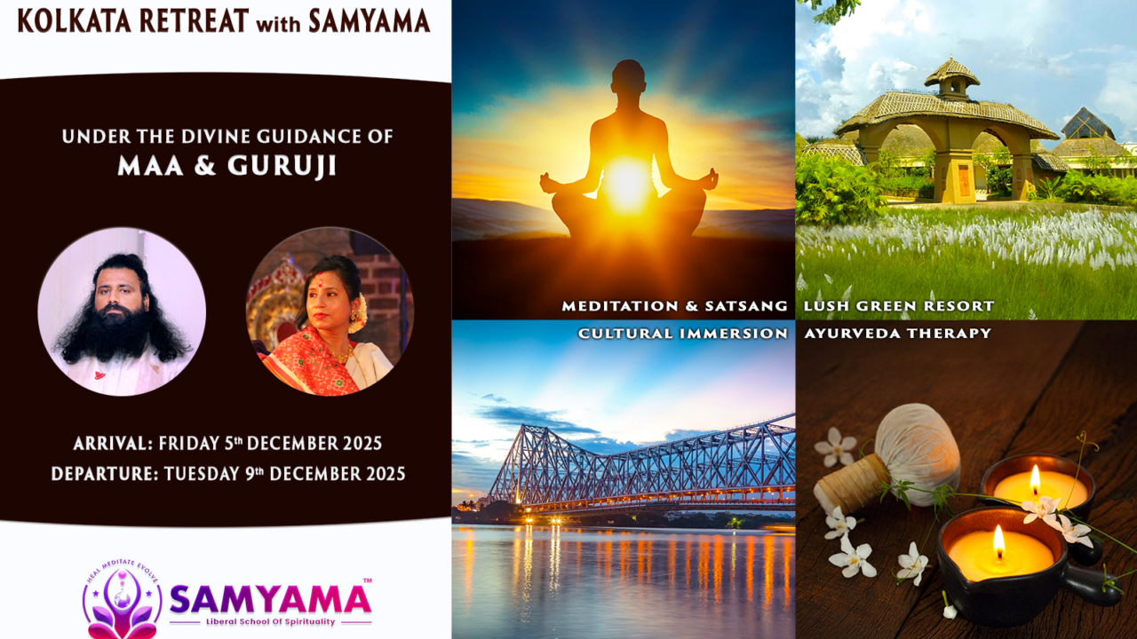 Kolkata Retreat with SAMYAMA Poster - December 2025