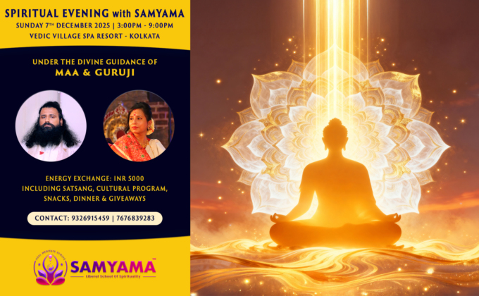 Spiritual Evening with SAMYAMA Poster | Kolkata 7th December 2025
